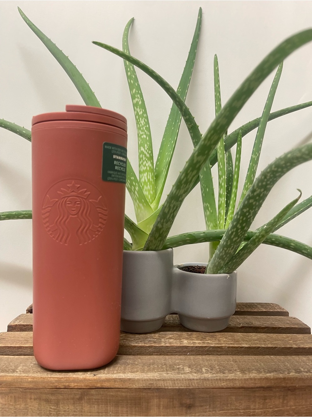 Starbucks 16oz Matte Terracotta Red Reusable Cold Tumbler